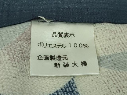 平和屋着物∴極上　夏物　撫松庵　小紋・浴衣兼用　セオアルファ　蜻蛉　トンボ　朝顔　洗える着物　逸品　DZAB9445kh6