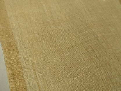 平和屋着物＊極上　夏物　男性　本場小千谷ちぢみ　麻　色無地　蒸栗色　逸品　未使用　DZAB9451kh6