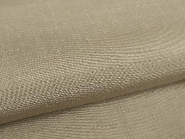 平和屋着物●極上　結城紬　高機　色無地　薄い白茶色　証紙付き　逸品　未使用　DZAB9455kh6