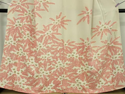 平和屋本店●極上　人間国宝　森口華弘　蒔糊友禅　蒔糊散らし　訪問着　刺繍　石楠花　金彩　色紙付き　逸品　DZAB9459kh6