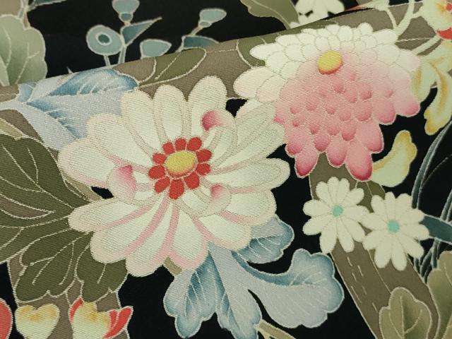 平和屋本店●極上　本加賀友禅作家　矢田博　黒留袖　竹垣花文　乱菊　逸品　DZAB9473kh6