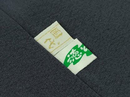 平和屋着物●極上　本加賀友禅作家　魚津誠　訪問着　波切車　藍鉄色地　証紙付き　逸品　DZAB9474kh6