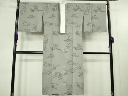 平和屋着物●上質な長襦袢　無双仕立て　鳥獣戯画　逸品　未使用　DZAB9479kh6