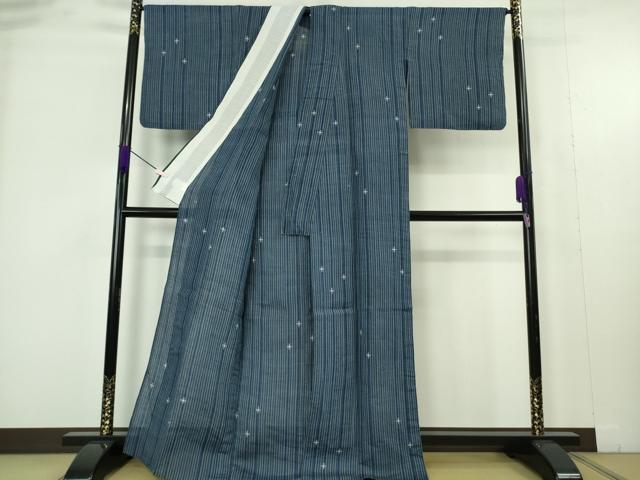 平和屋本店＊極上　夏物　沖縄県無形文化財指定　本場八重山上布　麻　新垣幸子作　たとう紙付き　逸品　DZAB9507kh6