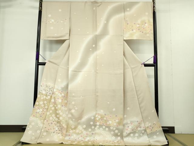 平和屋着物●極上　訪問着　舞桜　暈し染め　金彩　ロング丈　逸品　未使用　DZAB9512kh6