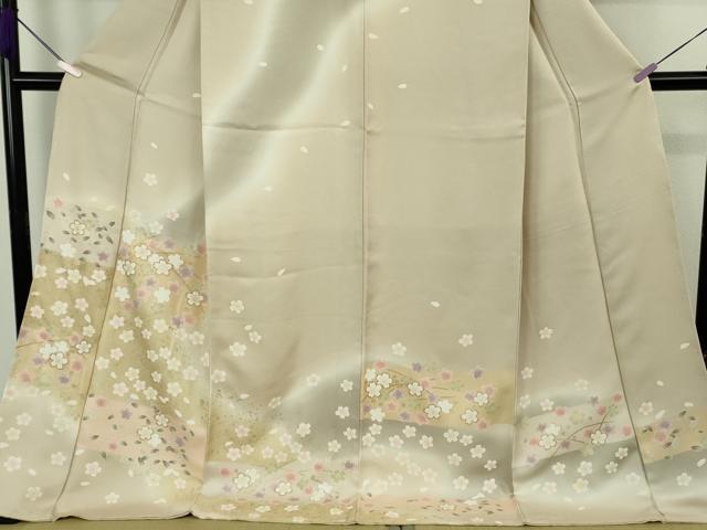 平和屋着物●極上　訪問着　舞桜　暈し染め　金彩　ロング丈　逸品　未使用　DZAB9512kh6