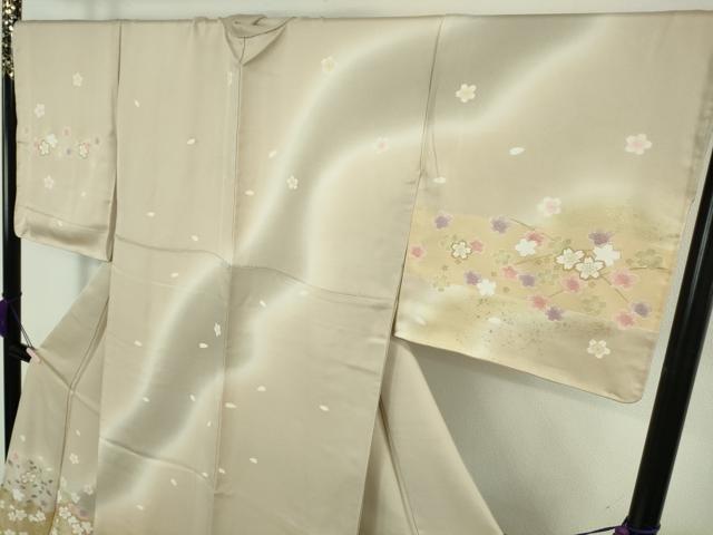 平和屋着物●極上　訪問着　舞桜　暈し染め　金彩　ロング丈　逸品　未使用　DZAB9512kh6