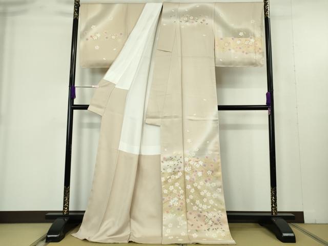 平和屋着物●極上　訪問着　舞桜　暈し染め　金彩　ロング丈　逸品　未使用　DZAB9512kh6