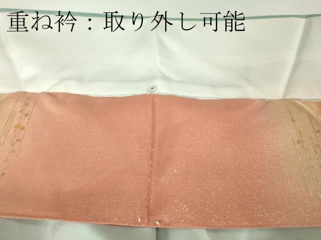 平和屋着物●極上　中国三大刺繍　相良刺繍　総刺繍　訪問着　作家物　舞花宝尽くし　新橋色地　金糸　逸品　未使用　DZAB9514kh6