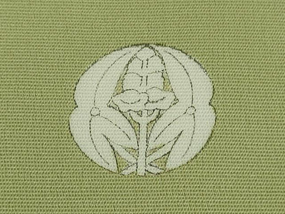 平和屋本店●極上　創業460年・千總　色留袖　駒刺繍　道長冊子花文　若葉色地　金彩　大丸扱い　逸品　DZAB9516kh6