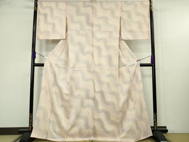 平和屋着物●極上　名門　藤娘きぬたや・総絞り　杢目絞り　小紋　暈し染め　逸品　DZAB9520kh6