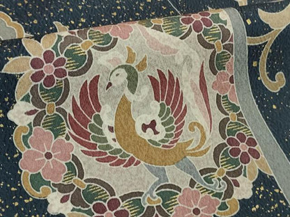 平和屋本店●極上　訪問着　駒刺繍　鳳凰花唐草文　金彩　逸品　DZAB9522kh6