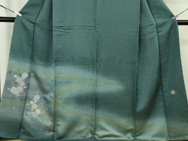 平和屋本店●極上　久保田一竹　幻の辻が花　訪問着　暈し染め　金通し地　さが美扱い　逸品　未使用　DZAB9536kh6