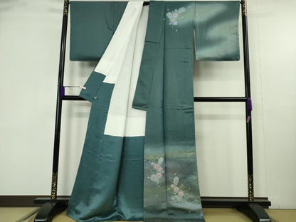 平和屋本店●極上　久保田一竹　幻の辻が花　訪問着　暈し染め　金通し地　さが美扱い　逸品　未使用　DZAB9536kh6
