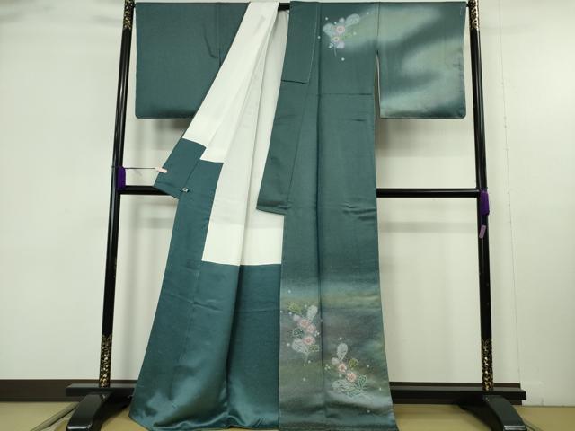 平和屋本店●極上　久保田一竹　幻の辻が花　訪問着　暈し染め　金通し地　さが美扱い　逸品　未使用　DZAB9536kh6