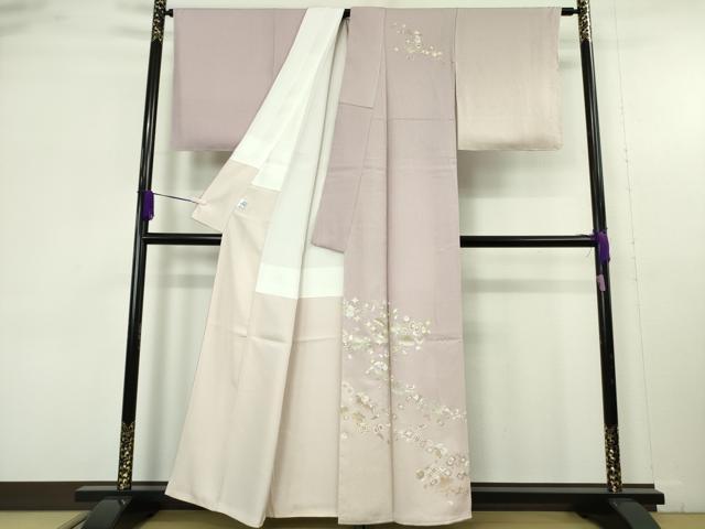 平和屋本店●極上 金彩友禅 卓越技能者 名工 和田光正 訪問着 宝尽くし 紅藤色地 暈し染 金彩 京都きもの友禅扱い 逸品 未使用 DZAB9540kh6