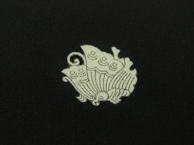 平和屋着物●極上　黒留袖　友禅　作家物　吉正　花鳥文　逸品　DZAB9544kh6