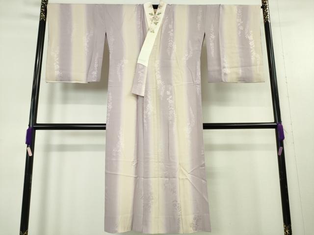 平和屋着物●上質な長襦袢　無双仕立て　半衿刺繍　辻が花地紋　暈し染め　やまと誂製　逸品　DZAB9550kh6