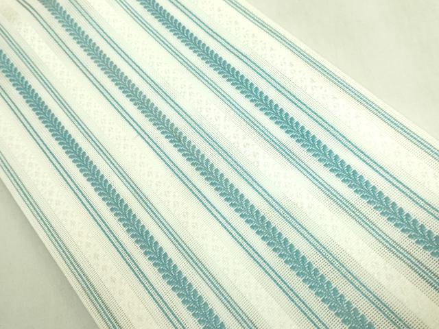 平和屋着物＊極上　夏物　博多織　半幅帯　間道　DZAB9563kh6