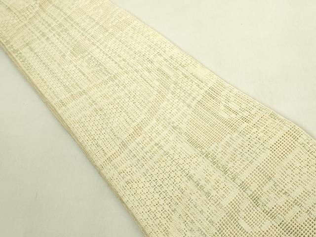 平和屋着物＊極上　夏物　半幅帯　流水文　絹麻　逸品　DZAB9564kh6