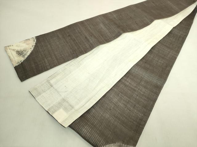 平和屋着物＊極上　夏物　半幅帯　絞り染　麻　逸品　DZAB9565kh6