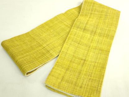 平和屋着物＊極上　夏物　半幅帯　DOUBLE MAISOM　麻　やまと誂製　逸品　DZAB9566kh6