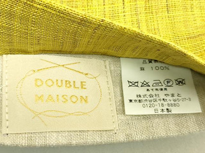 平和屋着物＊極上　夏物　半幅帯　DOUBLE MAISOM　麻　やまと誂製　逸品　DZAB9566kh6