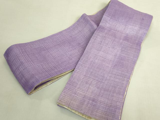 平和屋着物＊極上　夏物　両面　半幅帯　変わり格子　麻　逸品　DZAB9571kh6