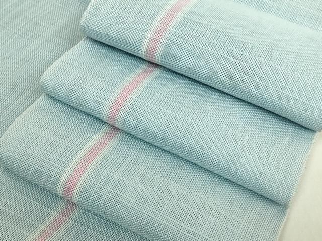 平和屋着物＊極上　夏物　半幅帯　間道　麻　逸品　DZAB9573kh6
