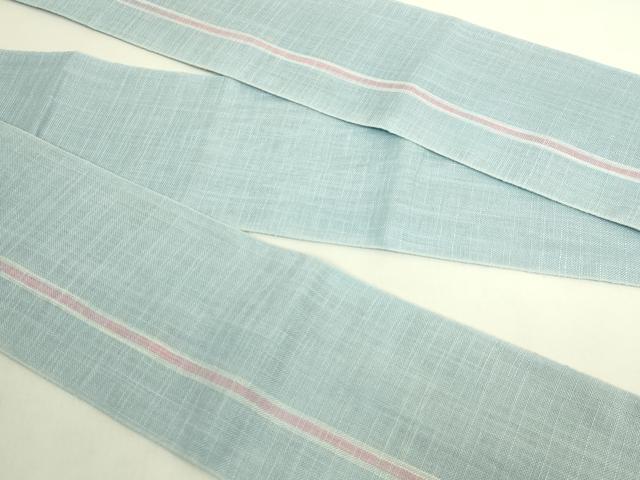 平和屋着物＊極上　夏物　半幅帯　間道　麻　逸品　DZAB9573kh6