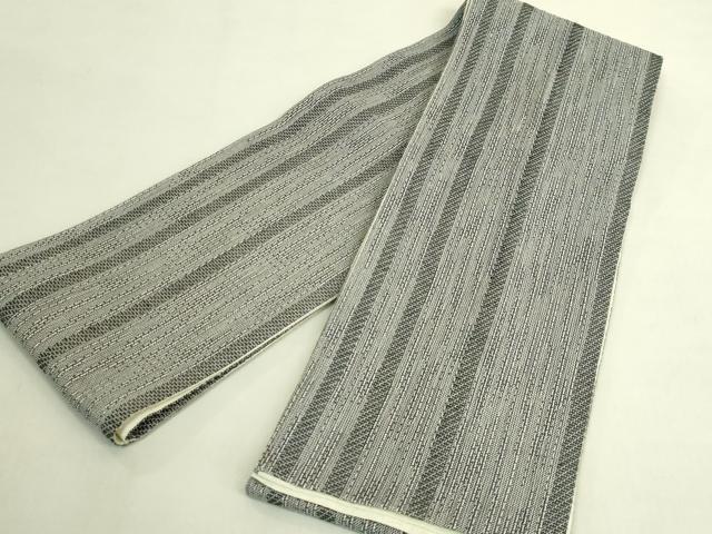 平和屋着物＊極上　夏物　半幅帯　間道　市田織物　麻　逸品　DZAB9574kh6