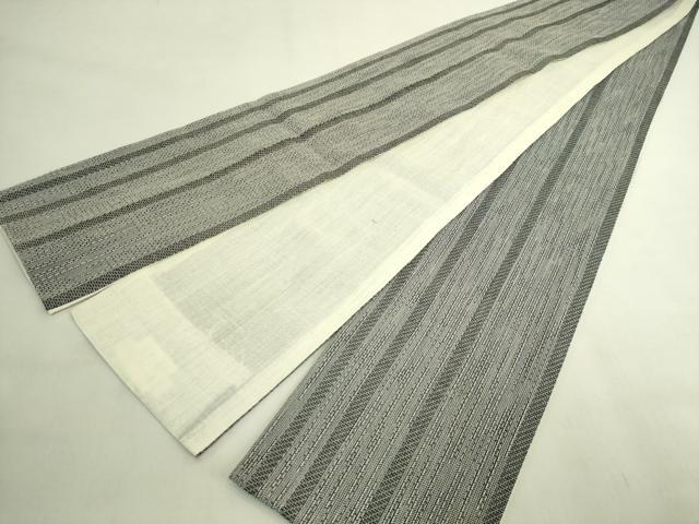 平和屋着物＊極上　夏物　半幅帯　間道　市田織物　麻　逸品　DZAB9574kh6