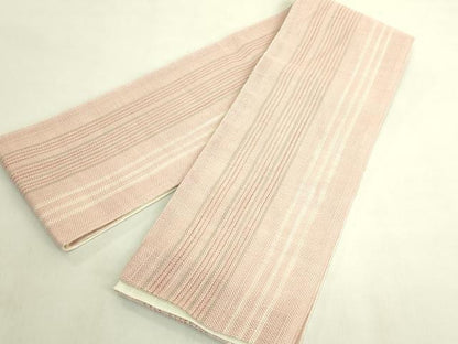 平和屋着物＊極上　夏物　半幅帯　間道　夢工房　市田織物　麻　逸品　DZAB9577kh6