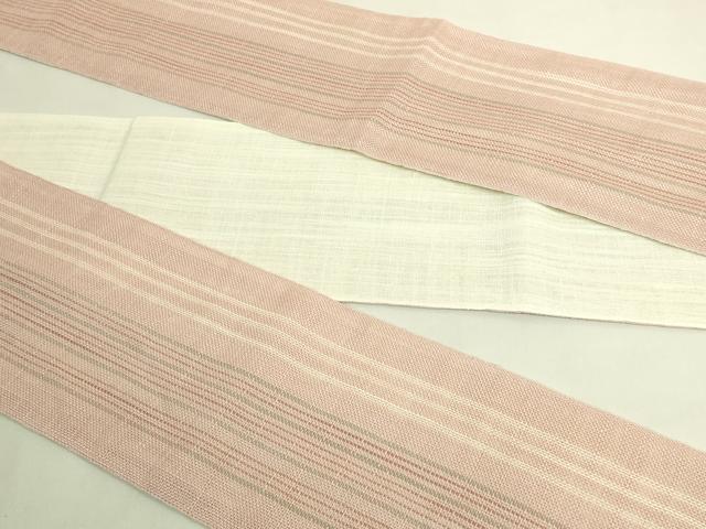 平和屋着物＊極上　夏物　半幅帯　間道　夢工房　市田織物　麻　逸品　DZAB9577kh6
