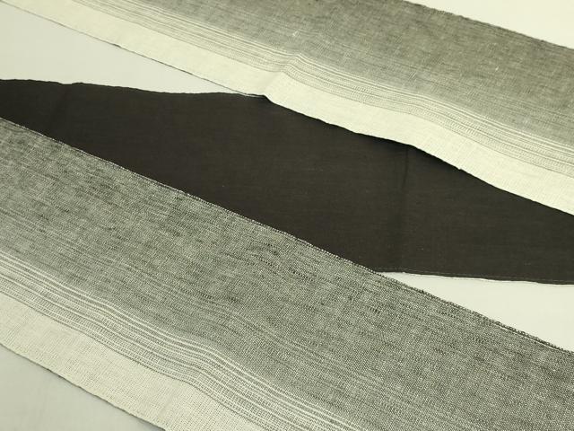 平和屋着物＊極上　夏物　半幅帯　間道　麻　逸品　DZAB9578kh6