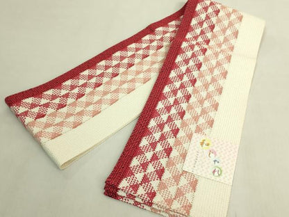 平和屋着物＊極上　夏物　半幅帯　和じゃれ　間道　逸品　未使用　DZAB9579kh6