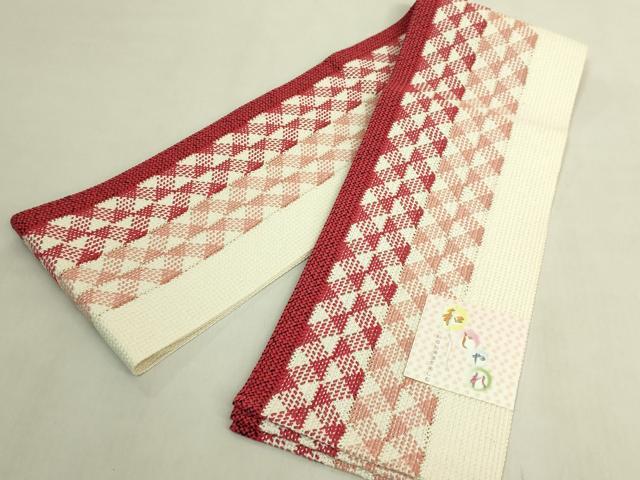 平和屋着物＊極上　夏物　半幅帯　和じゃれ　間道　逸品　未使用　DZAB9579kh6
