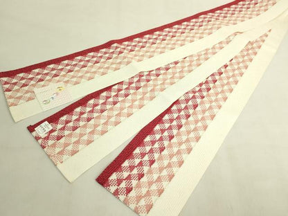 平和屋着物＊極上　夏物　半幅帯　和じゃれ　間道　逸品　未使用　DZAB9579kh6