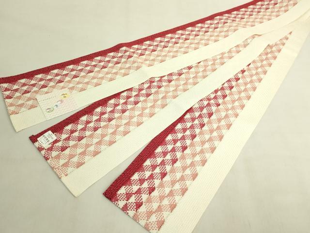 平和屋着物＊極上　夏物　半幅帯　和じゃれ　間道　逸品　未使用　DZAB9579kh6