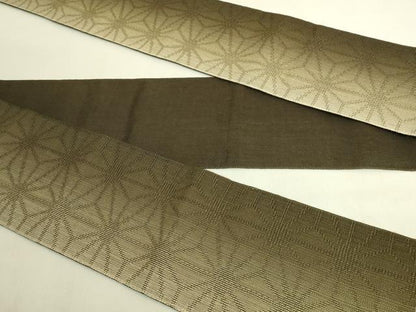 平和屋着物＊極上　夏物　半幅帯　麻の葉　麻　逸品　DZAB9580kh6