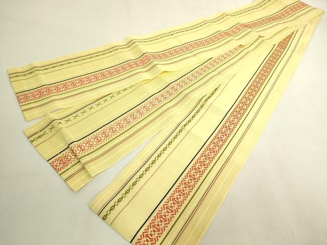 平和屋着物＊極上　夏物　本場筑前博多織　半幅帯　紗献上　逸品　DZAB9581kh6