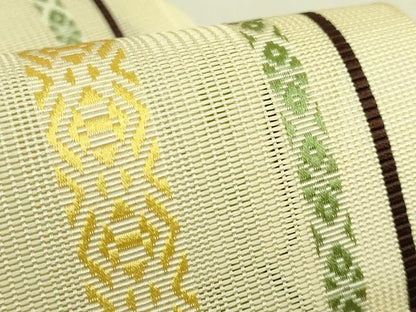 平和屋着物＊極上　夏物　本場筑前博多織　紗献上　半幅帯　逸品　DZAB9583kh6