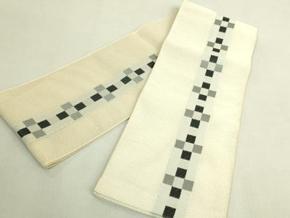 平和屋着物＊極上　夏物　半幅帯　間道　逸品　DZAB9585kh6