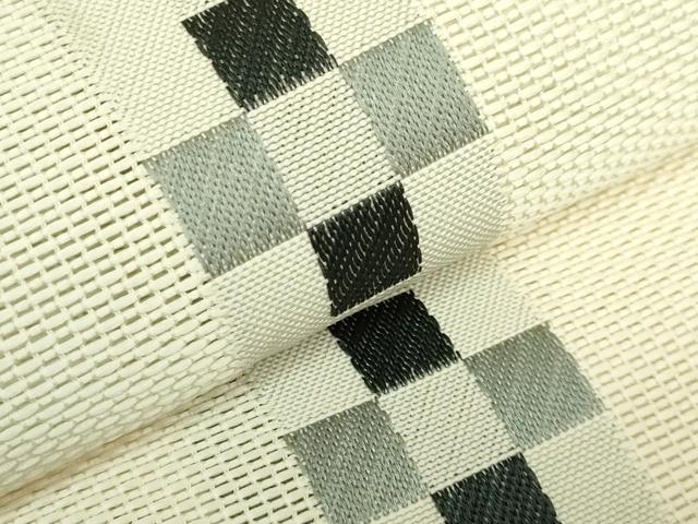 平和屋着物＊極上　夏物　半幅帯　間道　逸品　DZAB9585kh6