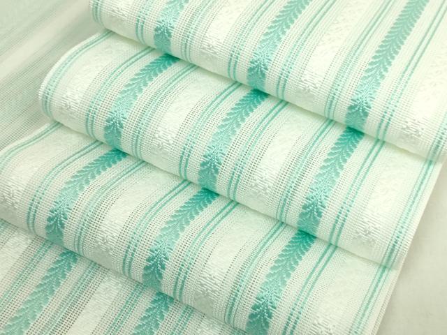 平和屋着物＊極上　夏物　博多織　半幅帯　間道　DZAB9591kh6