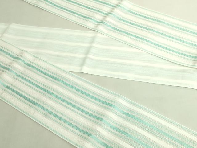 平和屋着物＊極上　夏物　博多織　半幅帯　間道　DZAB9591kh6