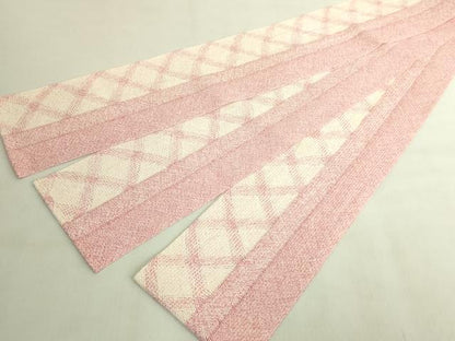 平和屋着物＊極上　夏物　半幅帯　間道　麻　逸品　DZAB9593kh6