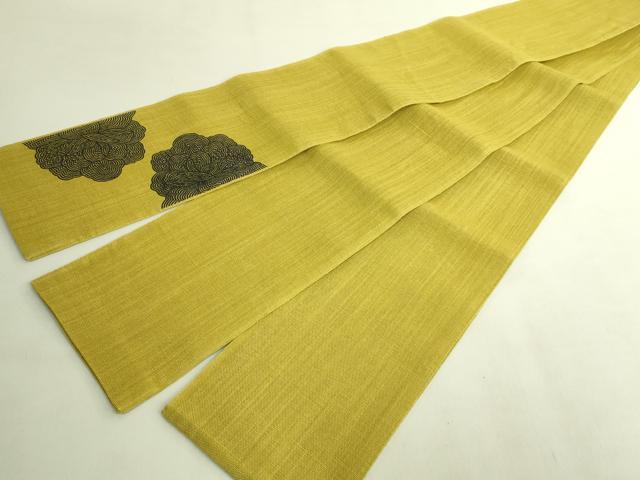 平和屋着物＊極上　夏物　半幅帯　花　麻　逸品　DZAB9595kh6