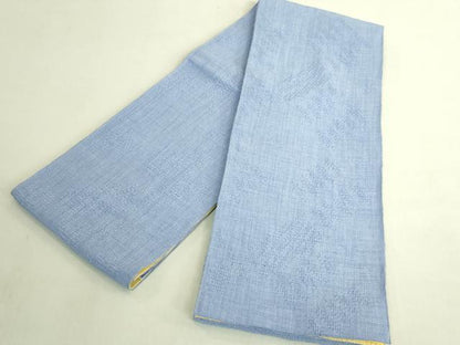 平和屋着物＊極上　夏物　両面　半幅帯　麻　逸品　DZAB9599kh6