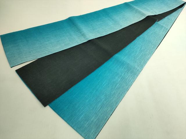 平和屋着物＊極上　夏物　半幅帯　麻　逸品　DZAB9601kh6